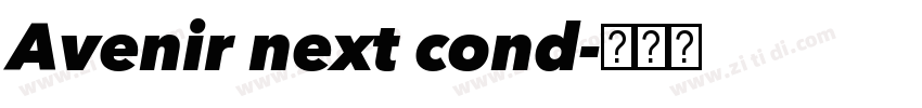 Avenir next cond字体转换